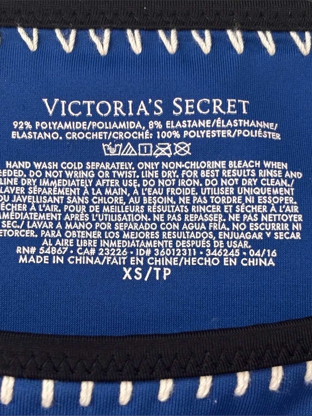 Victoria’s Secret Crochet Trim Bikini Bottoms XS